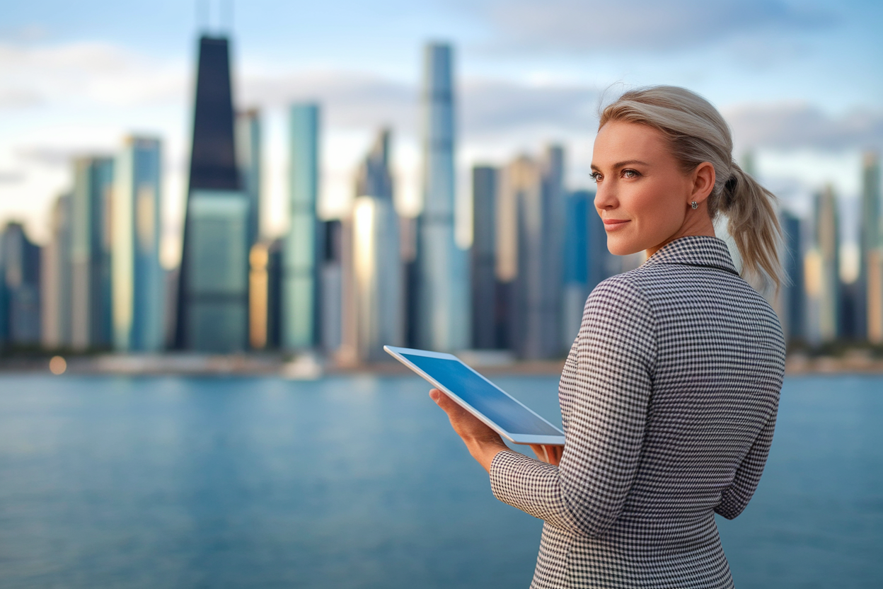 femme-tablette-agent-immobilier-skyline-urbain