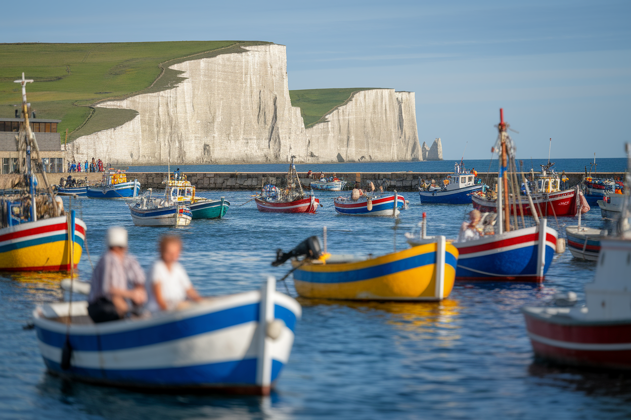 Le Tréport : Port de Pêche et de Plaisance au Pied des Falaises