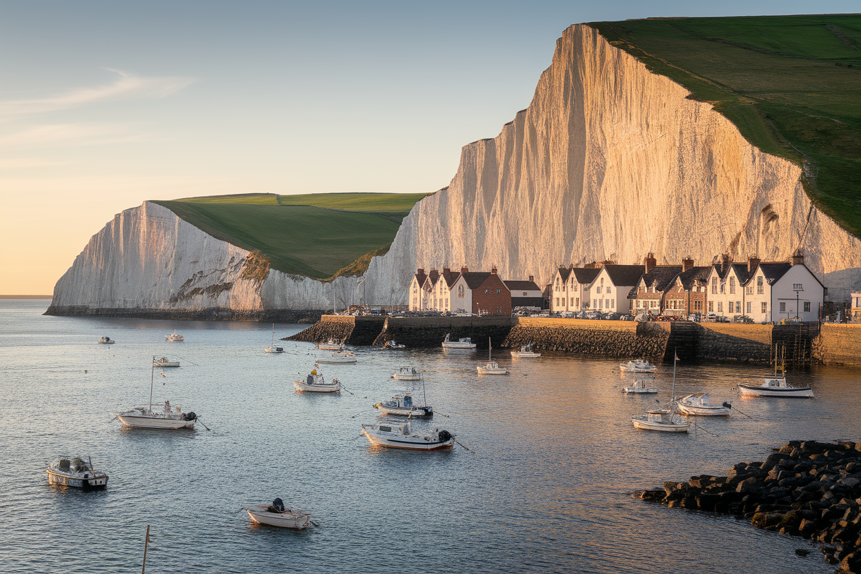 Le Tréport : Port de Pêche et de Plaisance au Pied des Falaises de Craie