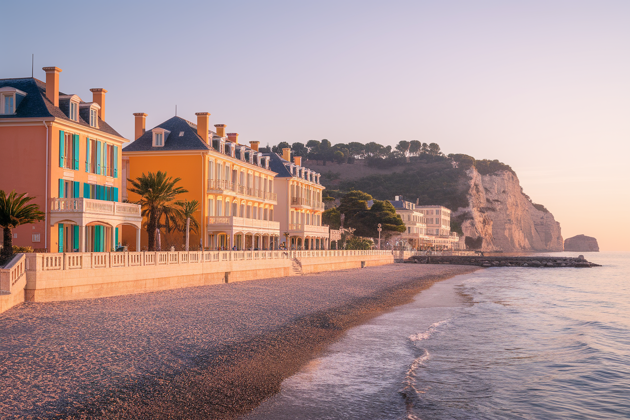 Mers‑les‑Bains : station balnéaire Belle‑Époque — plages, falaises et villas