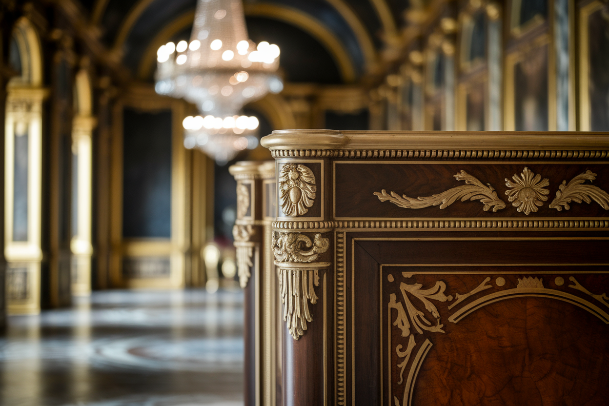 meuble-ancien-luxueux-bois-lustre