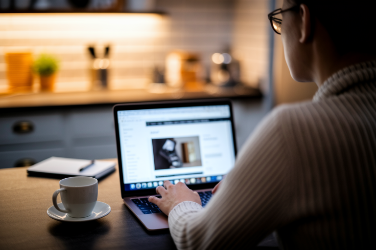 personne-dos-ordinateur-table-cuisine
