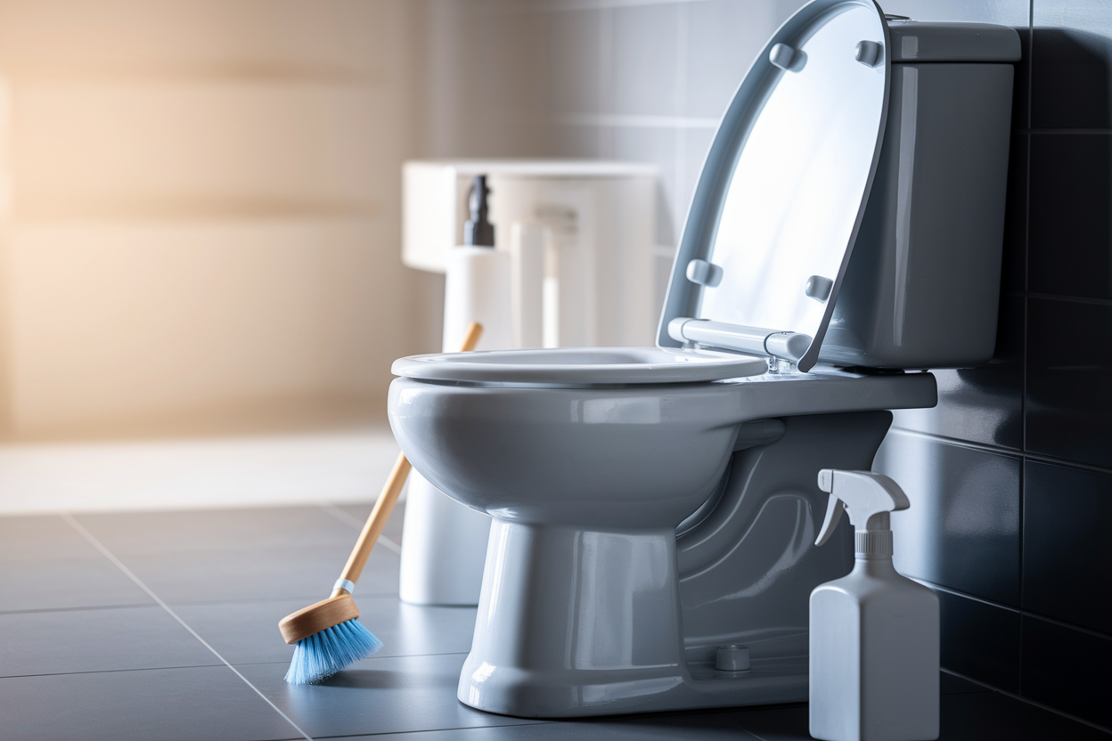 toilette-moderne-brosse-spray
