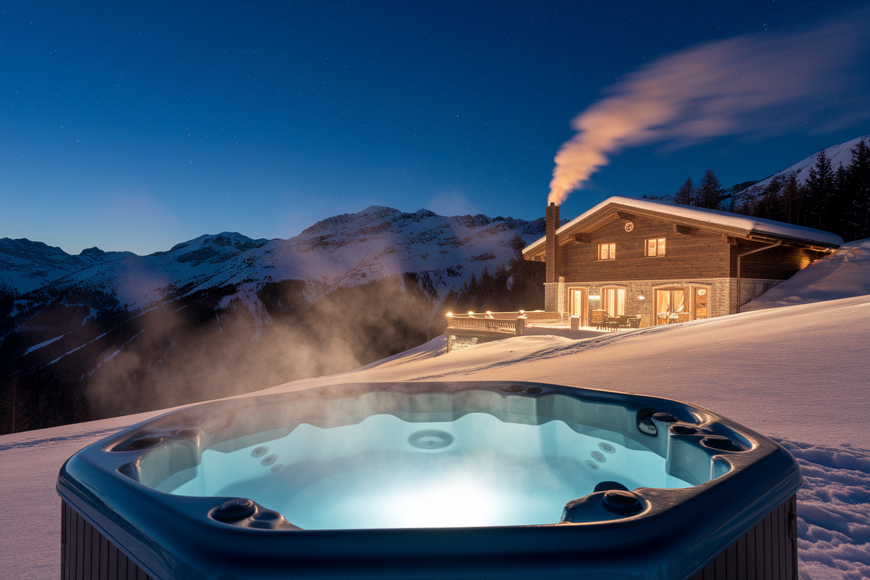 chalet-montagne-jacuzzi-neige-nuit