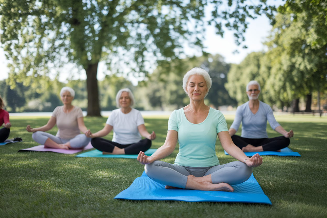 seniors-yoga-parc-arbres
