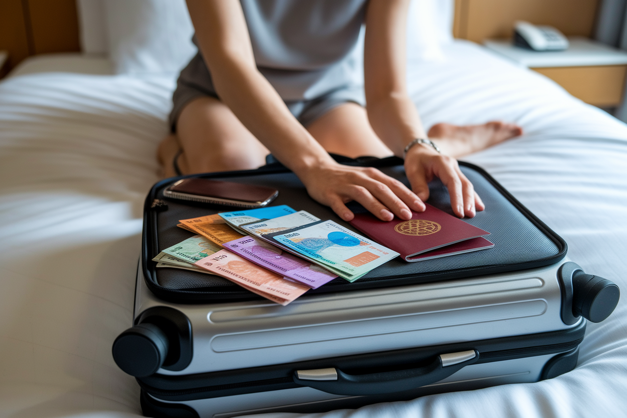 voyageur-valise-lit-passeport-devises