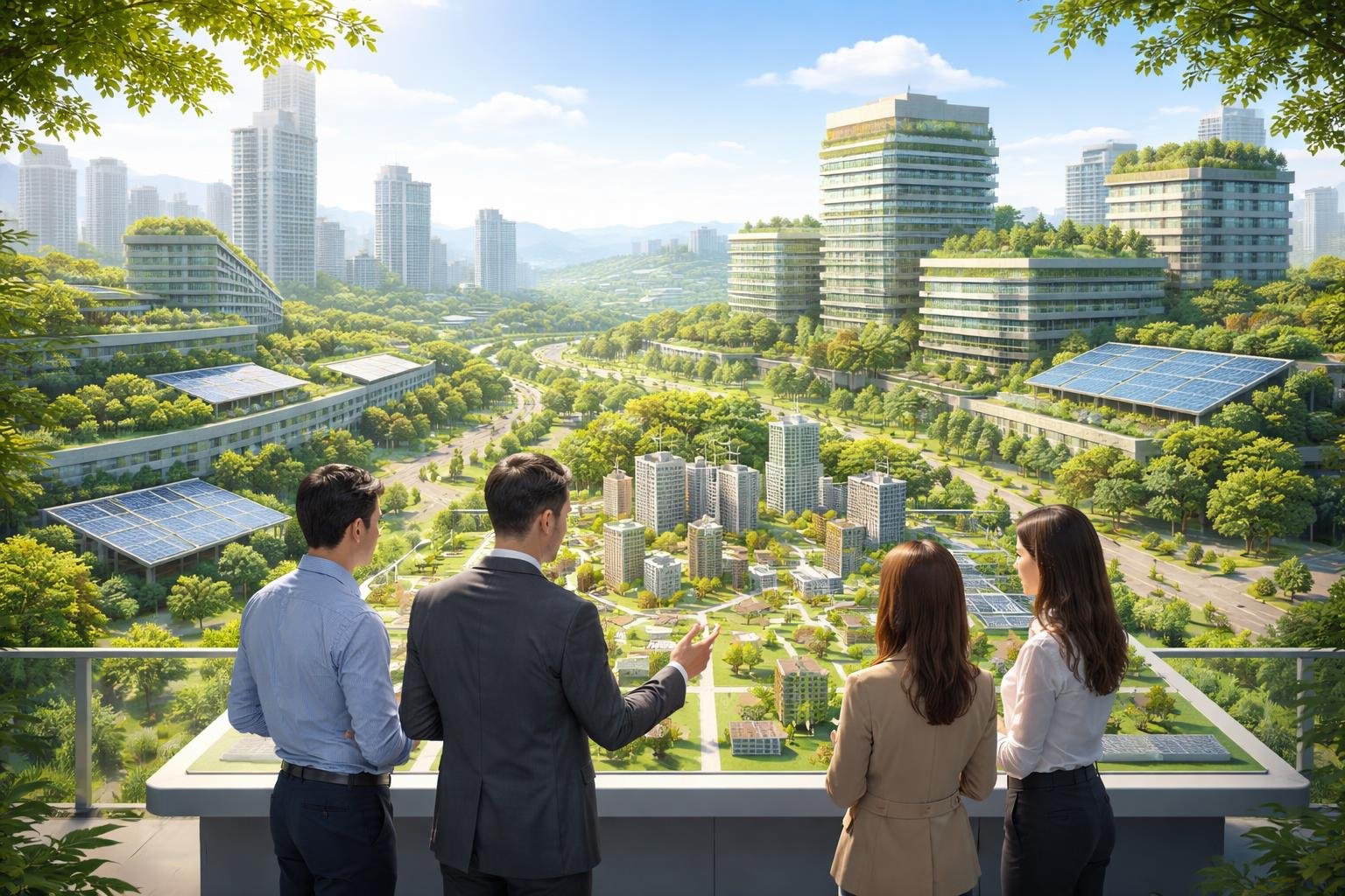 paysage-urbain-eco-responsable-panneaux-solaires